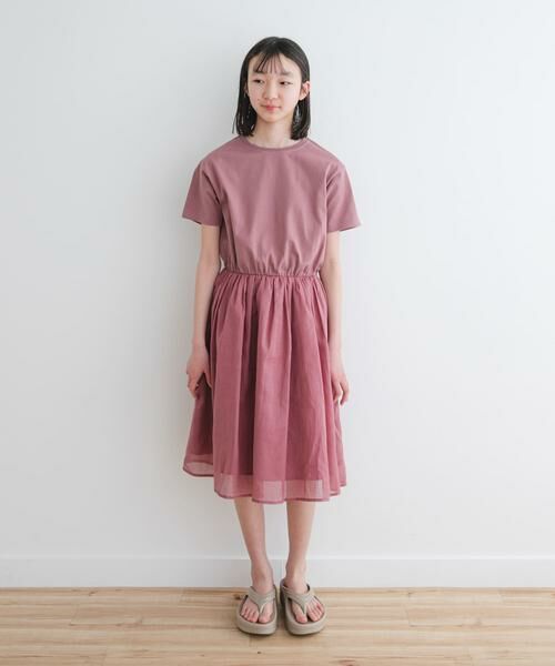 URBAN RESEARCH DOORS / アーバンリサーチ ドアーズ ワンピース | 『親子リンク』『WEB/一部店舗限定』『UR TECH』ボイルドッキングワンピース(KIDS) | 詳細2