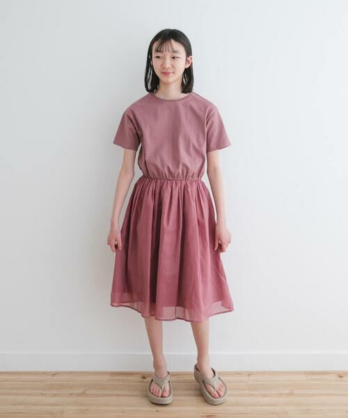 URBAN RESEARCH DOORS / アーバンリサーチ ドアーズ ワンピース | 『親子リンク』『WEB/一部店舗限定』『UR TECH』ボイルドッキングワンピース(KIDS) | 詳細4