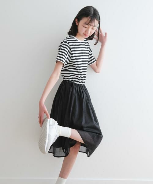 URBAN RESEARCH DOORS / アーバンリサーチ ドアーズ ワンピース | 『親子リンク』『WEB/一部店舗限定』『UR TECH』ボイルドッキングワンピース(KIDS) | 詳細18