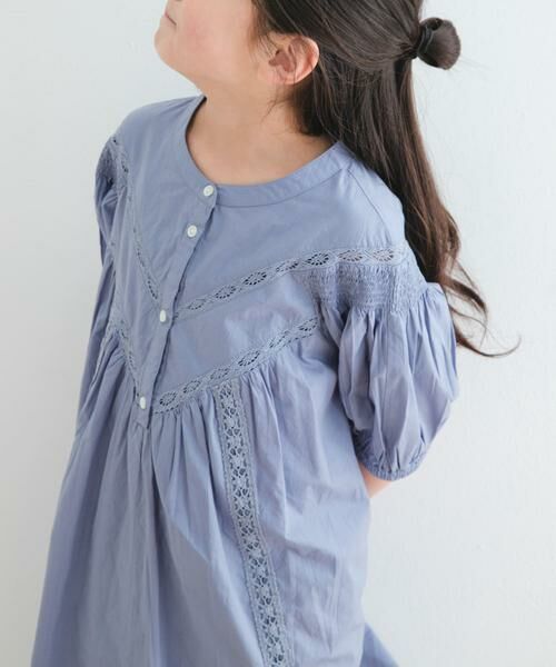 URBAN RESEARCH DOORS / アーバンリサーチ ドアーズ ワンピース | ハシゴレースワンピース(KIDS) | 詳細1