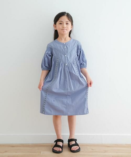 URBAN RESEARCH DOORS / アーバンリサーチ ドアーズ ワンピース | ハシゴレースワンピース(KIDS) | 詳細4