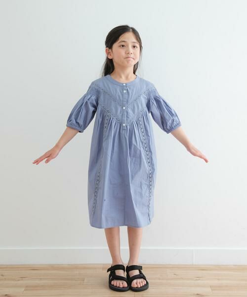 URBAN RESEARCH DOORS / アーバンリサーチ ドアーズ ワンピース | ハシゴレースワンピース(KIDS) | 詳細7