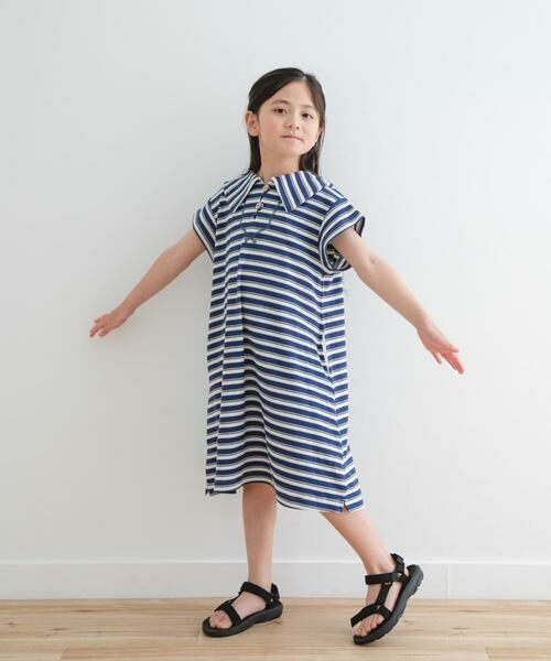 URBAN RESEARCH DOORS / アーバンリサーチ ドアーズ ワンピース | 『WEB/一部店舗限定サイズ』セーラーカラーカットワンピース(KIDS) | 詳細3