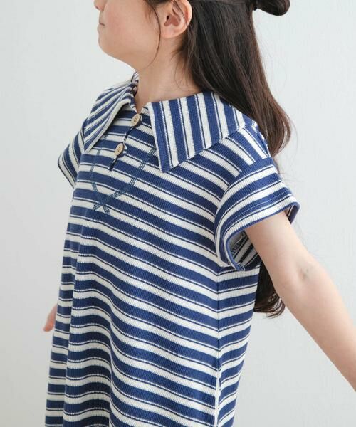 URBAN RESEARCH DOORS / アーバンリサーチ ドアーズ ワンピース | 『WEB/一部店舗限定サイズ』セーラーカラーカットワンピース(KIDS) | 詳細7