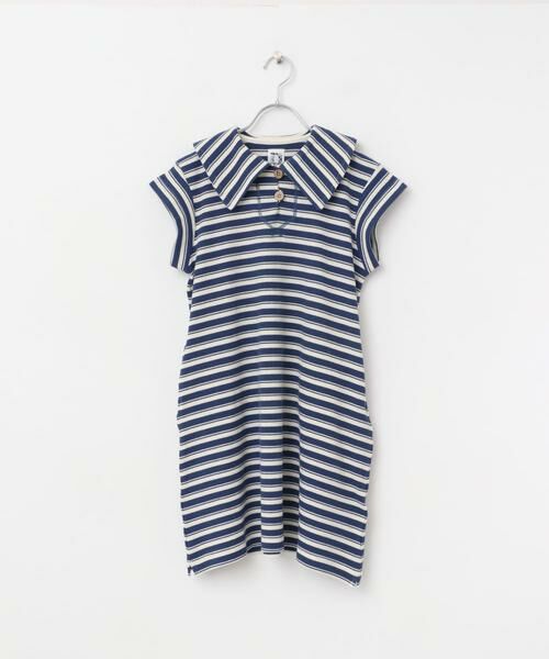 URBAN RESEARCH DOORS / アーバンリサーチ ドアーズ ワンピース | 『WEB/一部店舗限定サイズ』セーラーカラーカットワンピース(KIDS) | 詳細8