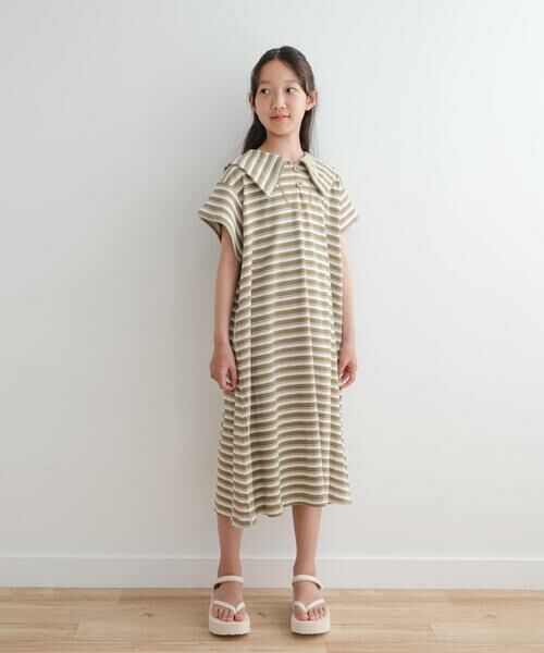 URBAN RESEARCH DOORS / アーバンリサーチ ドアーズ ワンピース | 『WEB/一部店舗限定サイズ』セーラーカラーカットワンピース(KIDS) | 詳細15