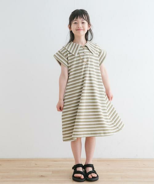 URBAN RESEARCH DOORS / アーバンリサーチ ドアーズ ワンピース | 『WEB/一部店舗限定サイズ』セーラーカラーカットワンピース(KIDS) | 詳細25