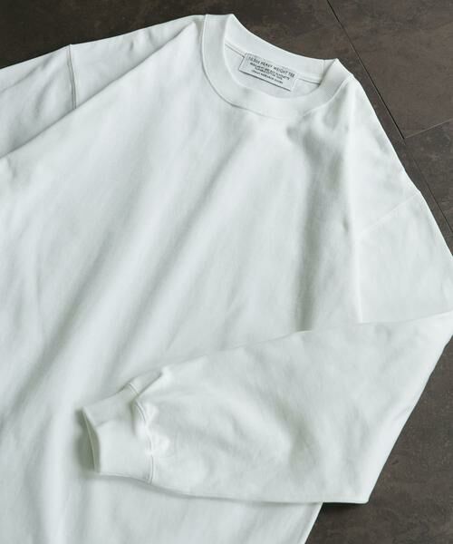 URBAN RESEARCH DOORS / アーバンリサーチ ドアーズ Tシャツ | 10.5オンス ヘビーウェイトロングスリーブTシャツ(ホワイト)