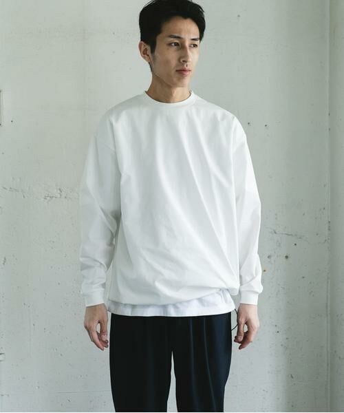 URBAN RESEARCH DOORS / アーバンリサーチ ドアーズ Tシャツ | URD Drawstring Long-Sleeve T-shirts | 詳細1