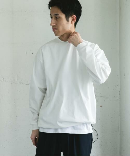 URBAN RESEARCH DOORS / アーバンリサーチ ドアーズ Tシャツ | URD Drawstring Long-Sleeve T-shirts | 詳細4