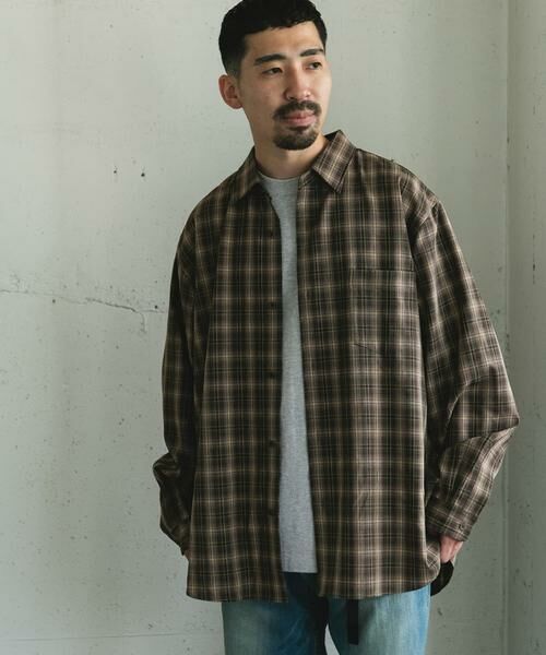 URBAN RESEARCH DOORS / アーバンリサーチ ドアーズ シャツ・ブラウス | オンブレチェックレギュラーカラーシャツ | 詳細1