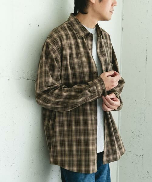 URBAN RESEARCH DOORS / アーバンリサーチ ドアーズ シャツ・ブラウス | オンブレチェックレギュラーカラーシャツ | 詳細11