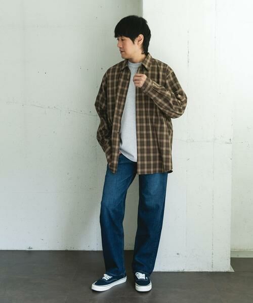 URBAN RESEARCH DOORS / アーバンリサーチ ドアーズ シャツ・ブラウス | オンブレチェックレギュラーカラーシャツ | 詳細12