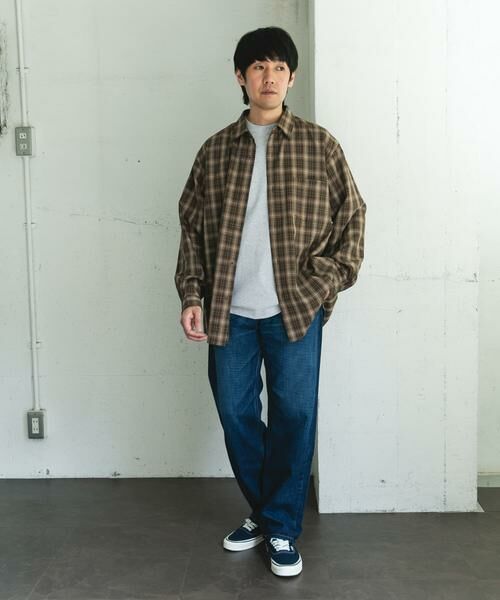 URBAN RESEARCH DOORS / アーバンリサーチ ドアーズ シャツ・ブラウス | オンブレチェックレギュラーカラーシャツ | 詳細13