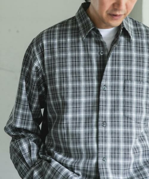 URBAN RESEARCH DOORS / アーバンリサーチ ドアーズ シャツ・ブラウス | オンブレチェックレギュラーカラーシャツ | 詳細27