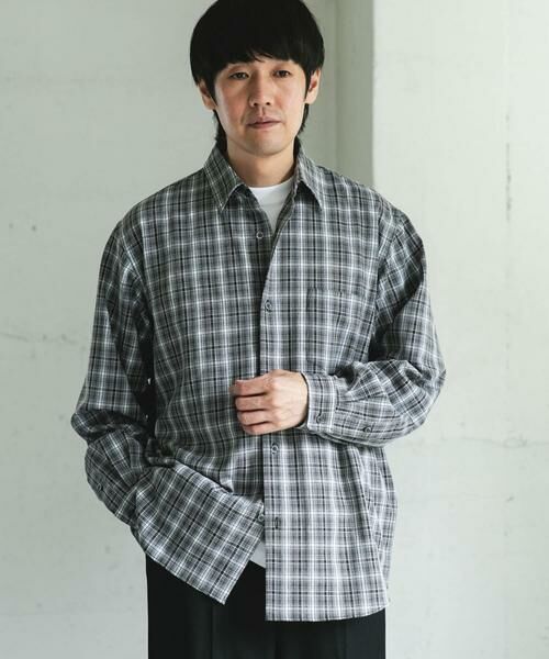 URBAN RESEARCH DOORS / アーバンリサーチ ドアーズ シャツ・ブラウス | オンブレチェックレギュラーカラーシャツ | 詳細28