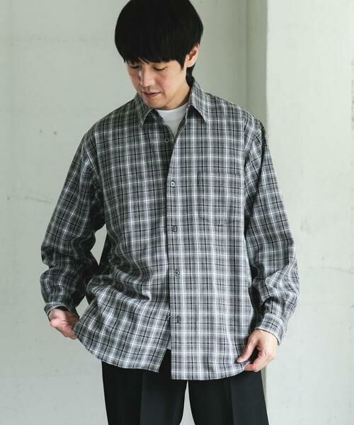 URBAN RESEARCH DOORS / アーバンリサーチ ドアーズ シャツ・ブラウス | オンブレチェックレギュラーカラーシャツ | 詳細29