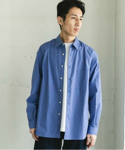 URBAN RESEARCH DOORS / アーバンリサーチ ドアーズ シャツ・ブラウス | TCブロードレギュラーカラーロングスリーブシャツ | 詳細1