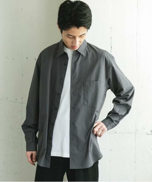 URBAN RESEARCH DOORS / アーバンリサーチ ドアーズ シャツ・ブラウス | TCブロードレギュラーカラーロングスリーブシャツ | 詳細15