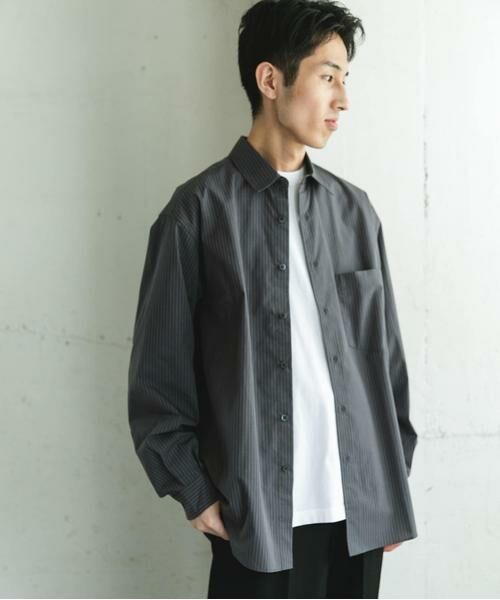 URBAN RESEARCH DOORS / アーバンリサーチ ドアーズ シャツ・ブラウス | TCブロードレギュラーカラーロングスリーブシャツ | 詳細16