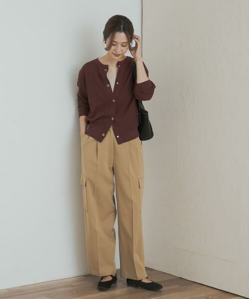 URBAN RESEARCH DOORS / アーバンリサーチ ドアーズ カーディガン・ボレロ | タックフライスカーディガン | 詳細7