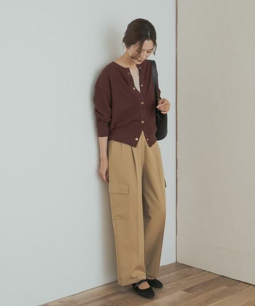 URBAN RESEARCH DOORS / アーバンリサーチ ドアーズ カーディガン・ボレロ | タックフライスカーディガン | 詳細8