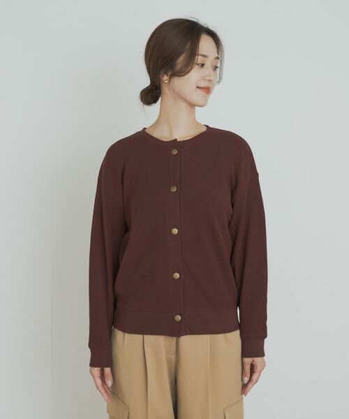 URBAN RESEARCH DOORS / アーバンリサーチ ドアーズ カーディガン・ボレロ | タックフライスカーディガン | 詳細9