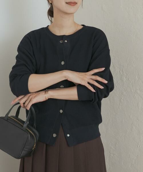 URBAN RESEARCH DOORS / アーバンリサーチ ドアーズ カーディガン・ボレロ | タックフライスカーディガン | 詳細18