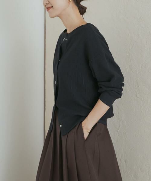 URBAN RESEARCH DOORS / アーバンリサーチ ドアーズ カーディガン・ボレロ | タックフライスカーディガン | 詳細19