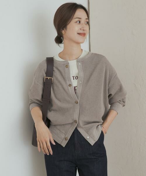 URBAN RESEARCH DOORS / アーバンリサーチ ドアーズ カーディガン・ボレロ | タックフライスカーディガン | 詳細30