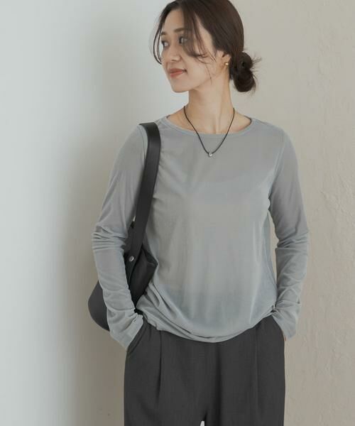 URBAN RESEARCH DOORS / アーバンリサーチ ドアーズ Tシャツ | シアーベロアプルオーバー | 詳細3