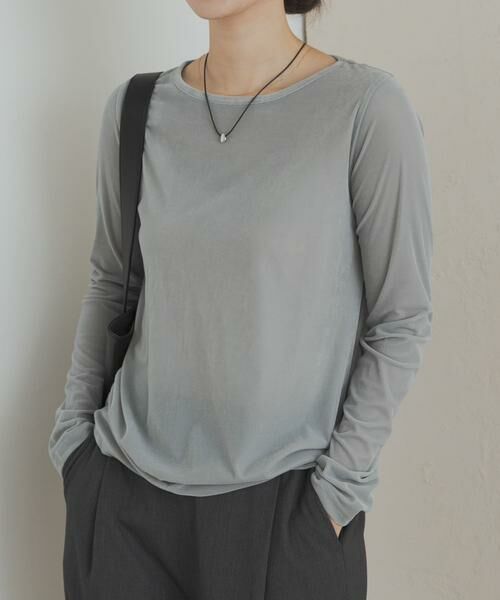 URBAN RESEARCH DOORS / アーバンリサーチ ドアーズ Tシャツ | シアーベロアプルオーバー | 詳細5