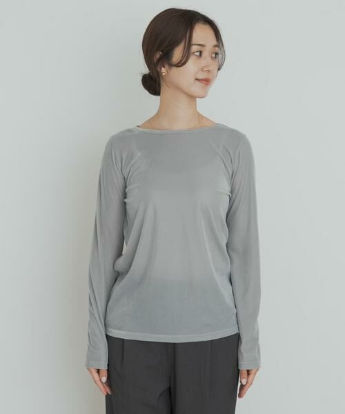 URBAN RESEARCH DOORS / アーバンリサーチ ドアーズ Tシャツ | シアーベロアプルオーバー | 詳細8