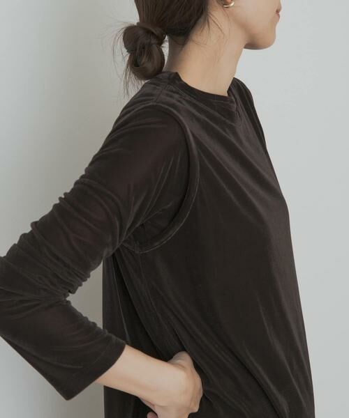 URBAN RESEARCH DOORS / アーバンリサーチ ドアーズ Tシャツ | シアーベロアプルオーバー | 詳細13