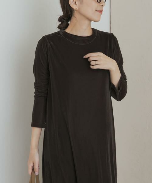 URBAN RESEARCH DOORS / アーバンリサーチ ドアーズ Tシャツ | シアーベロアプルオーバー | 詳細14