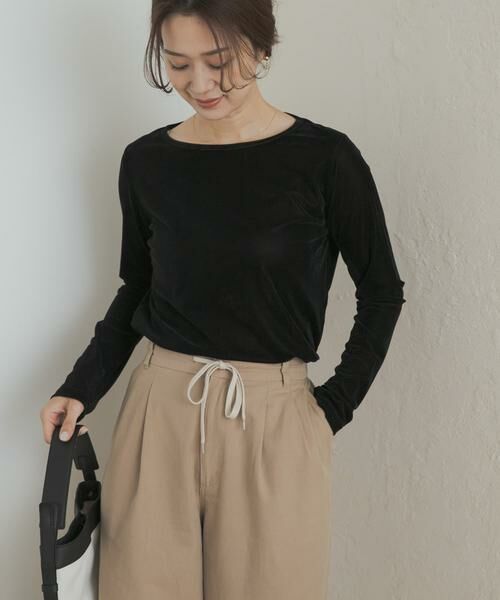 URBAN RESEARCH DOORS / アーバンリサーチ ドアーズ Tシャツ | シアーベロアプルオーバー | 詳細25