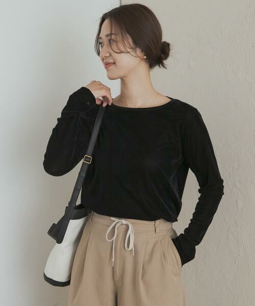 URBAN RESEARCH DOORS / アーバンリサーチ ドアーズ Tシャツ | シアーベロアプルオーバー | 詳細26