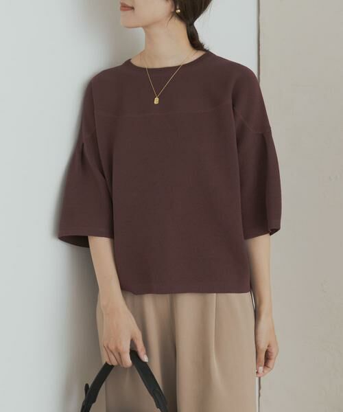 URBAN RESEARCH DOORS / アーバンリサーチ ドアーズ ニット・セーター | ダブルジャガードボートネックニット | 詳細1