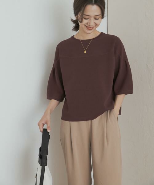 URBAN RESEARCH DOORS / アーバンリサーチ ドアーズ ニット・セーター | ダブルジャガードボートネックニット | 詳細3