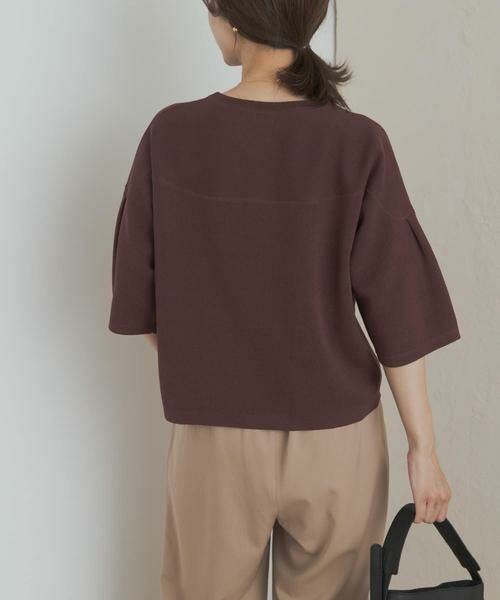 URBAN RESEARCH DOORS / アーバンリサーチ ドアーズ ニット・セーター | ダブルジャガードボートネックニット | 詳細4