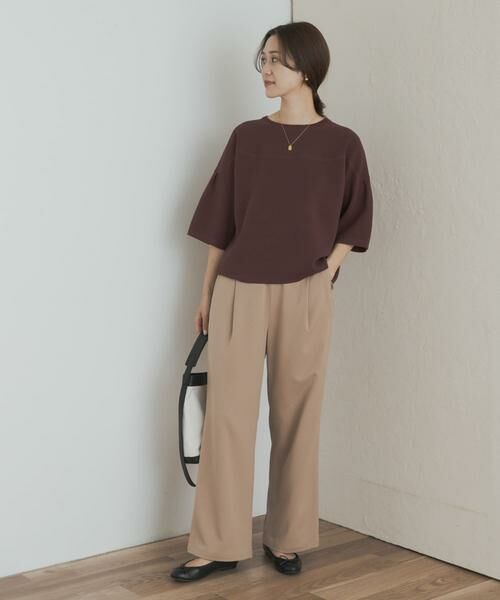 URBAN RESEARCH DOORS / アーバンリサーチ ドアーズ ニット・セーター | ダブルジャガードボートネックニット | 詳細6