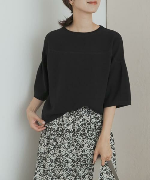 URBAN RESEARCH DOORS / アーバンリサーチ ドアーズ ニット・セーター | ダブルジャガードボートネックニット | 詳細13