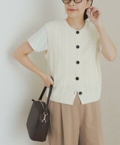 URBAN RESEARCH DOORS / アーバンリサーチ ドアーズ ベスト | ミニブークレニットベスト