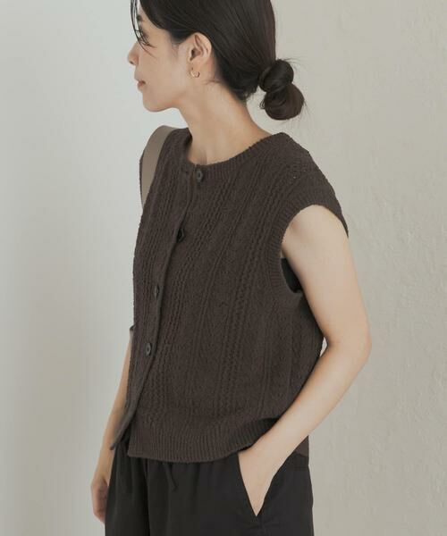URBAN RESEARCH DOORS / アーバンリサーチ ドアーズ ベスト | ミニブークレニットベスト | 詳細2