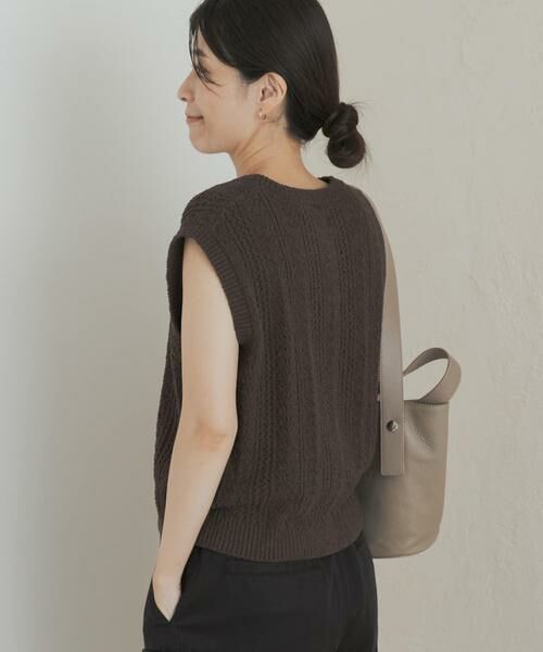 URBAN RESEARCH DOORS / アーバンリサーチ ドアーズ ベスト | ミニブークレニットベスト | 詳細3