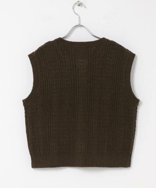 URBAN RESEARCH DOORS / アーバンリサーチ ドアーズ ベスト | ミニブークレニットベスト | 詳細9