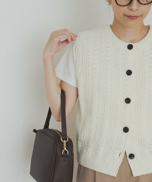 URBAN RESEARCH DOORS / アーバンリサーチ ドアーズ ベスト | ミニブークレニットベスト | 詳細13