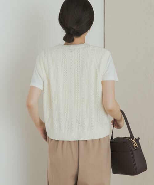 URBAN RESEARCH DOORS / アーバンリサーチ ドアーズ ベスト | ミニブークレニットベスト | 詳細15