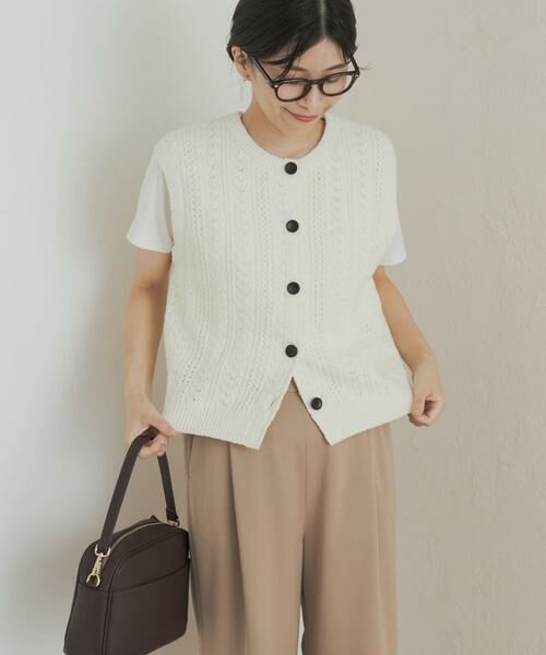 URBAN RESEARCH DOORS / アーバンリサーチ ドアーズ ベスト | ミニブークレニットベスト | 詳細17