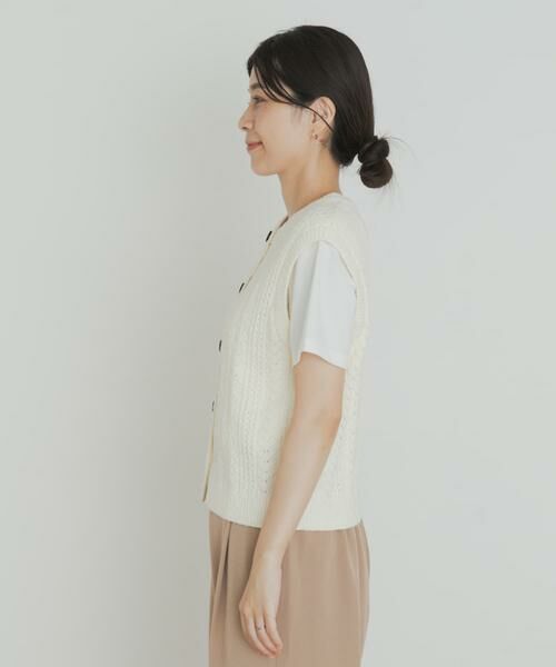 URBAN RESEARCH DOORS / アーバンリサーチ ドアーズ ベスト | ミニブークレニットベスト | 詳細20